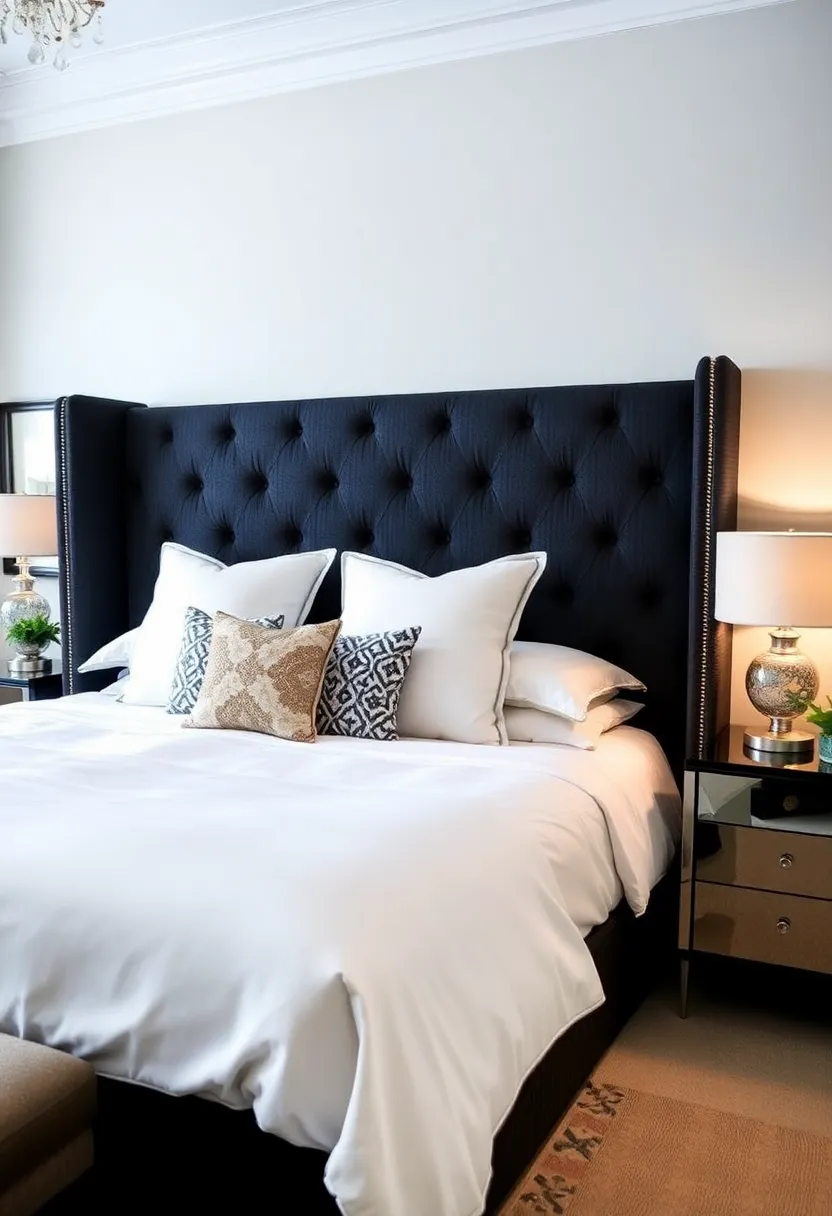 21 creative, eclectic black and white bedroom ideas that are simply unforgettable! - 15. Creative headboards