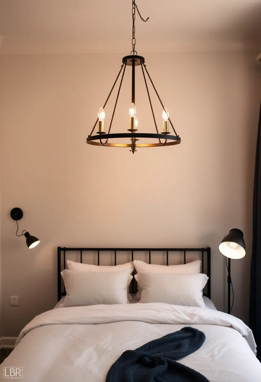 21 creative, eclectic black and white bedroom ideas that are simply unforgettable! - 6. Eclectic lighting fixtures