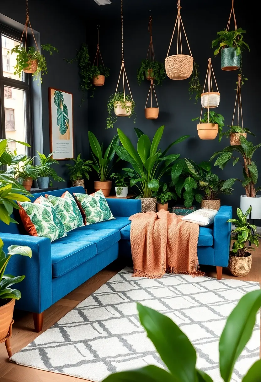 21 seasonal decor ideas for living room with a blue couch: refresh your room all year round - 17th urban jungle