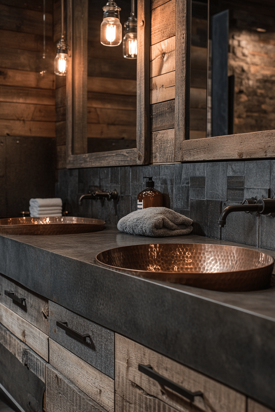 Bathroom in industrial style