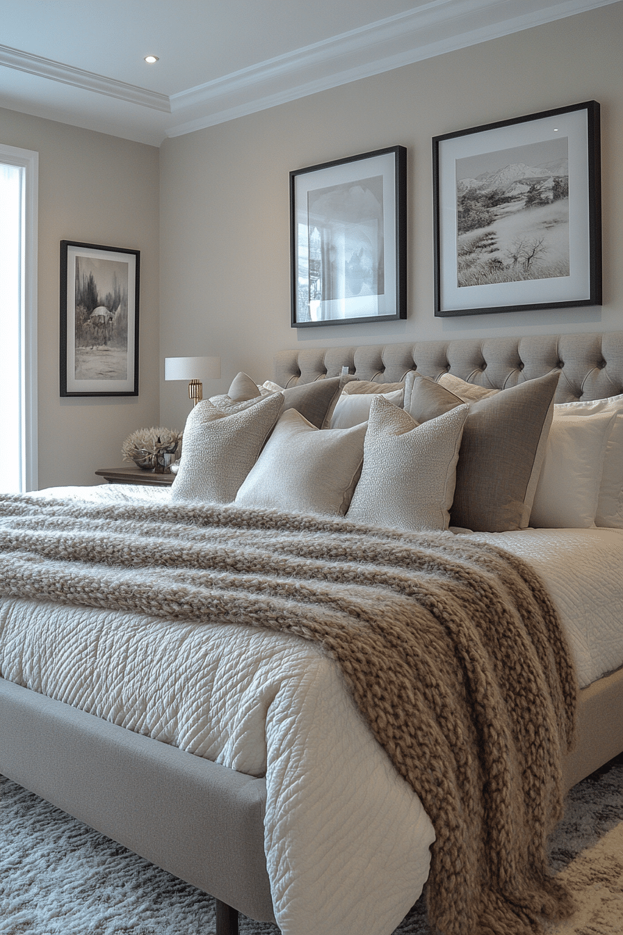 Bedroom in soft neutral tones