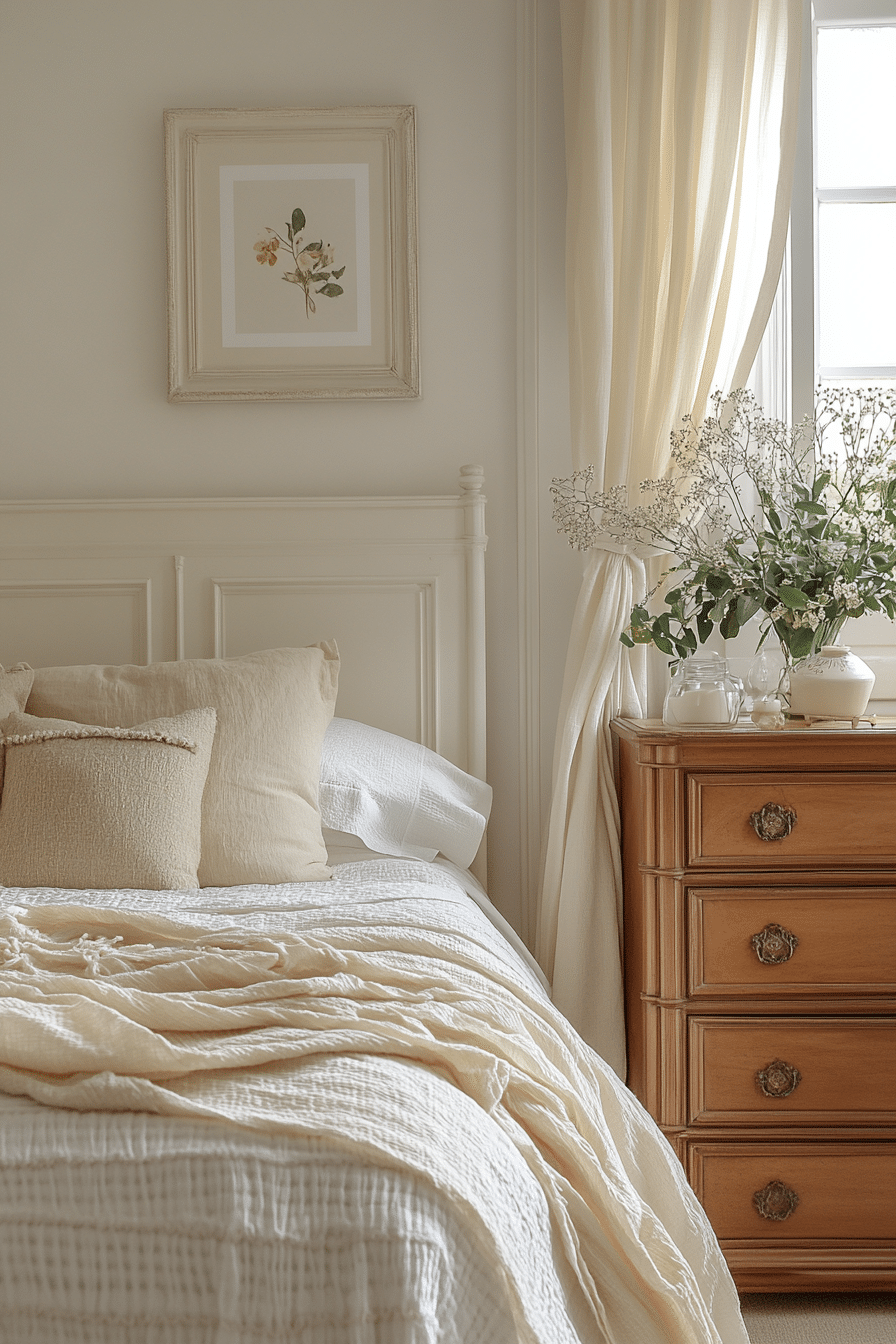 Bedroom in soft neutral tones