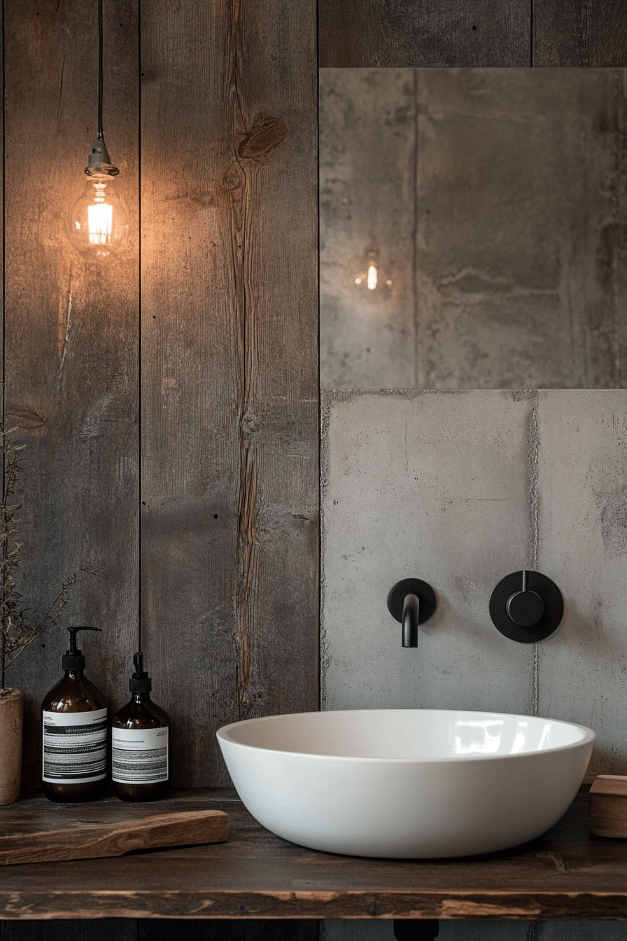 Bathroom in industrial style