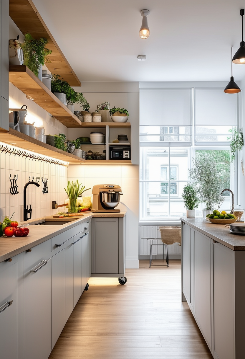 24 Smart Ideas to Maximize Your Galley Kitchen Space