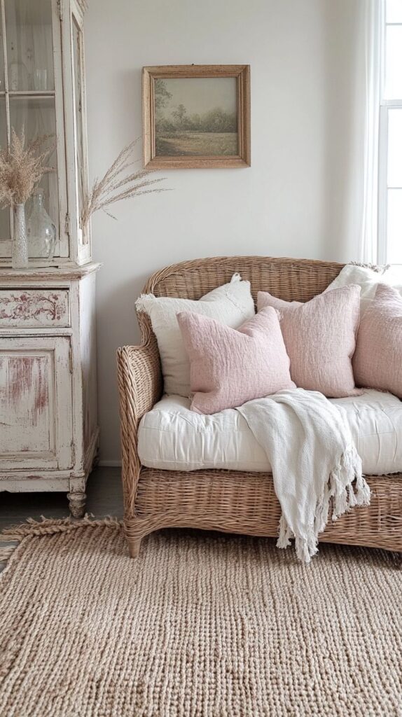 cozy farmhouse living room