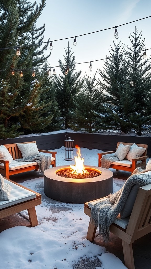 Cozy fire pit arrangements