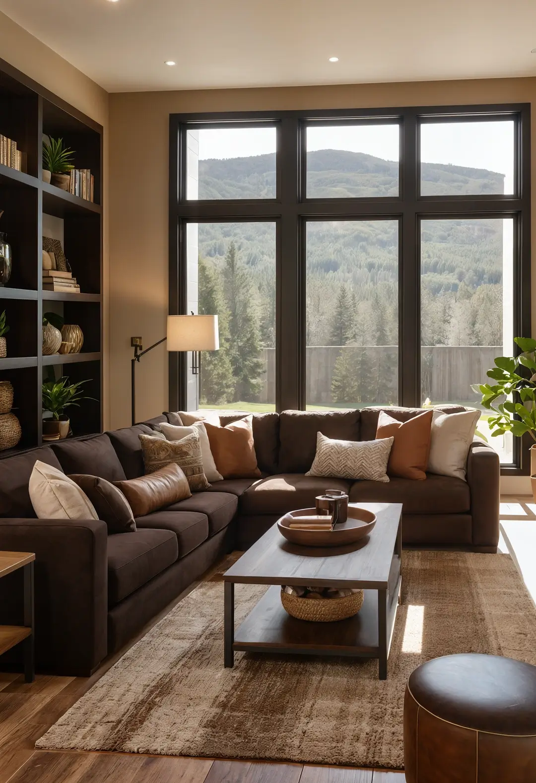 25 Chic Brown Living Room Inspirations to Elevate Your Space with Elegance and Cozy Charm