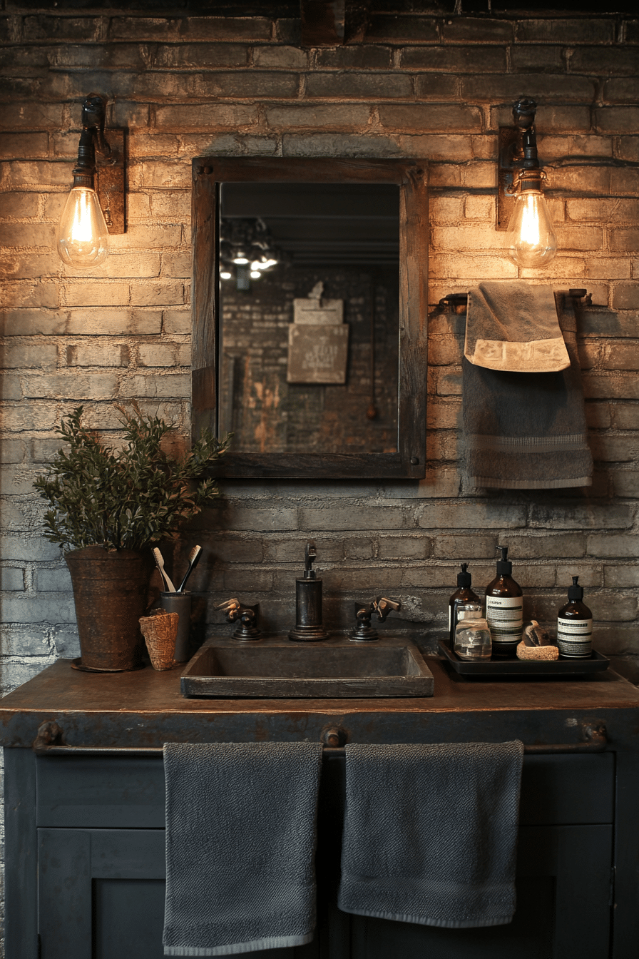 Bathroom in industrial style