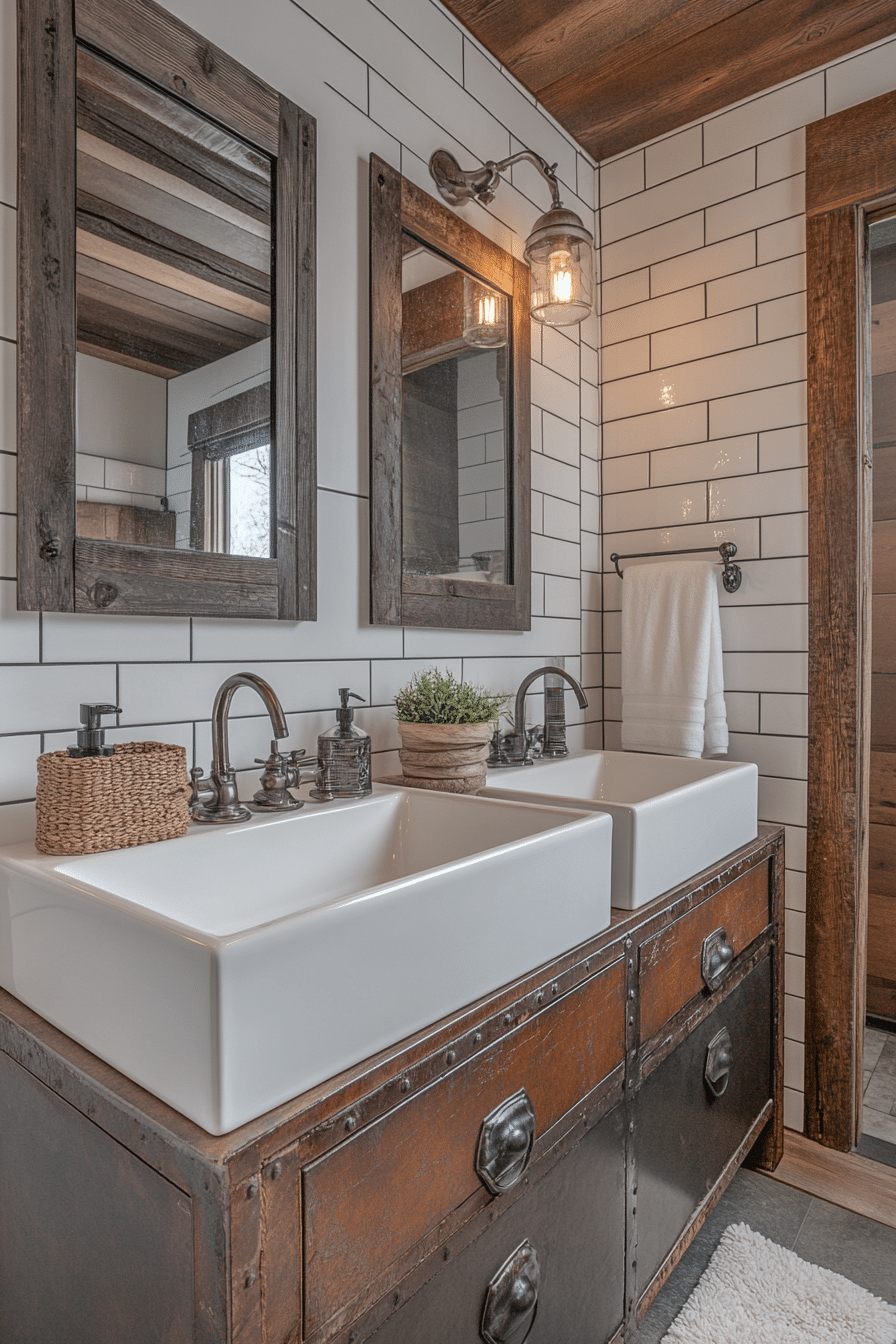 Bathroom in industrial style