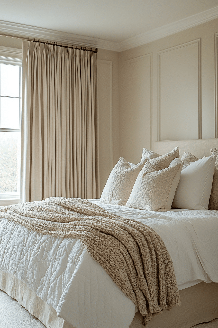 Bedroom in soft neutral tones