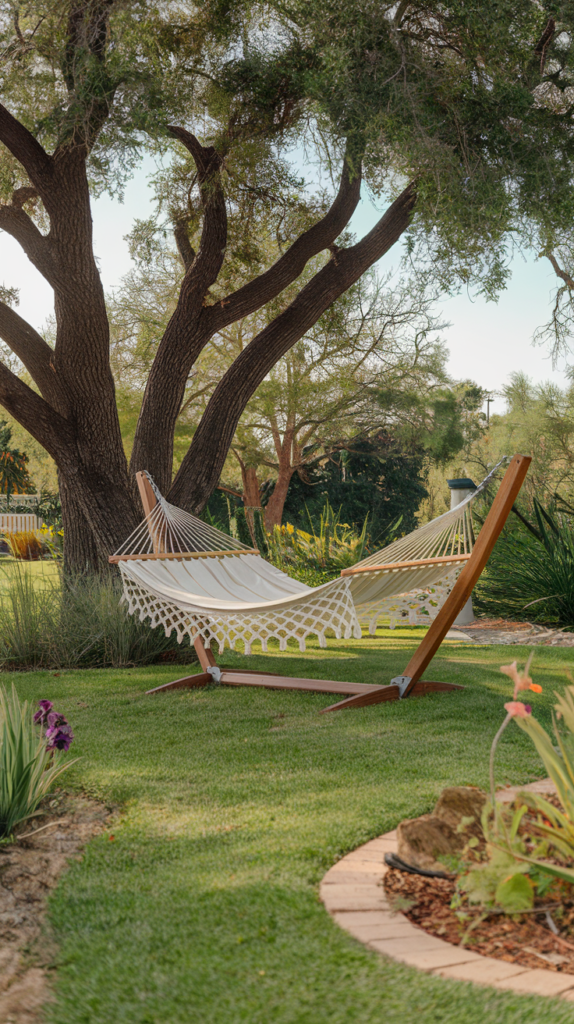 Set up a hammock