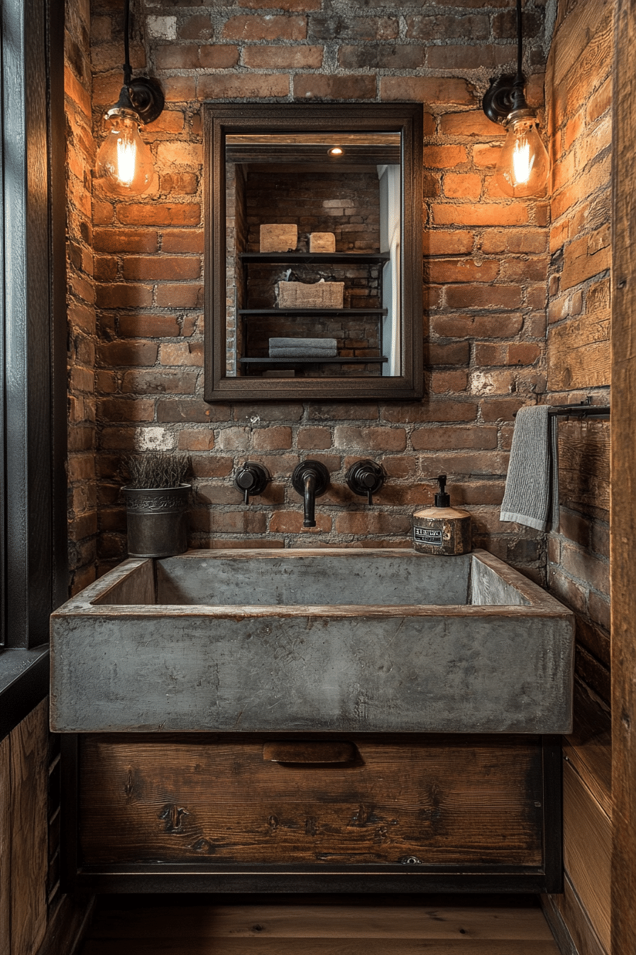 Bathroom in industrial style