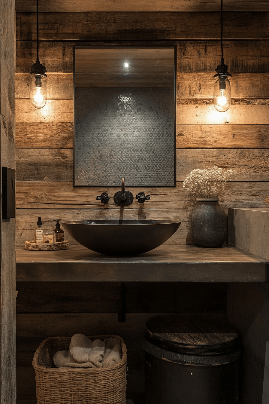 Bathroom in industrial style