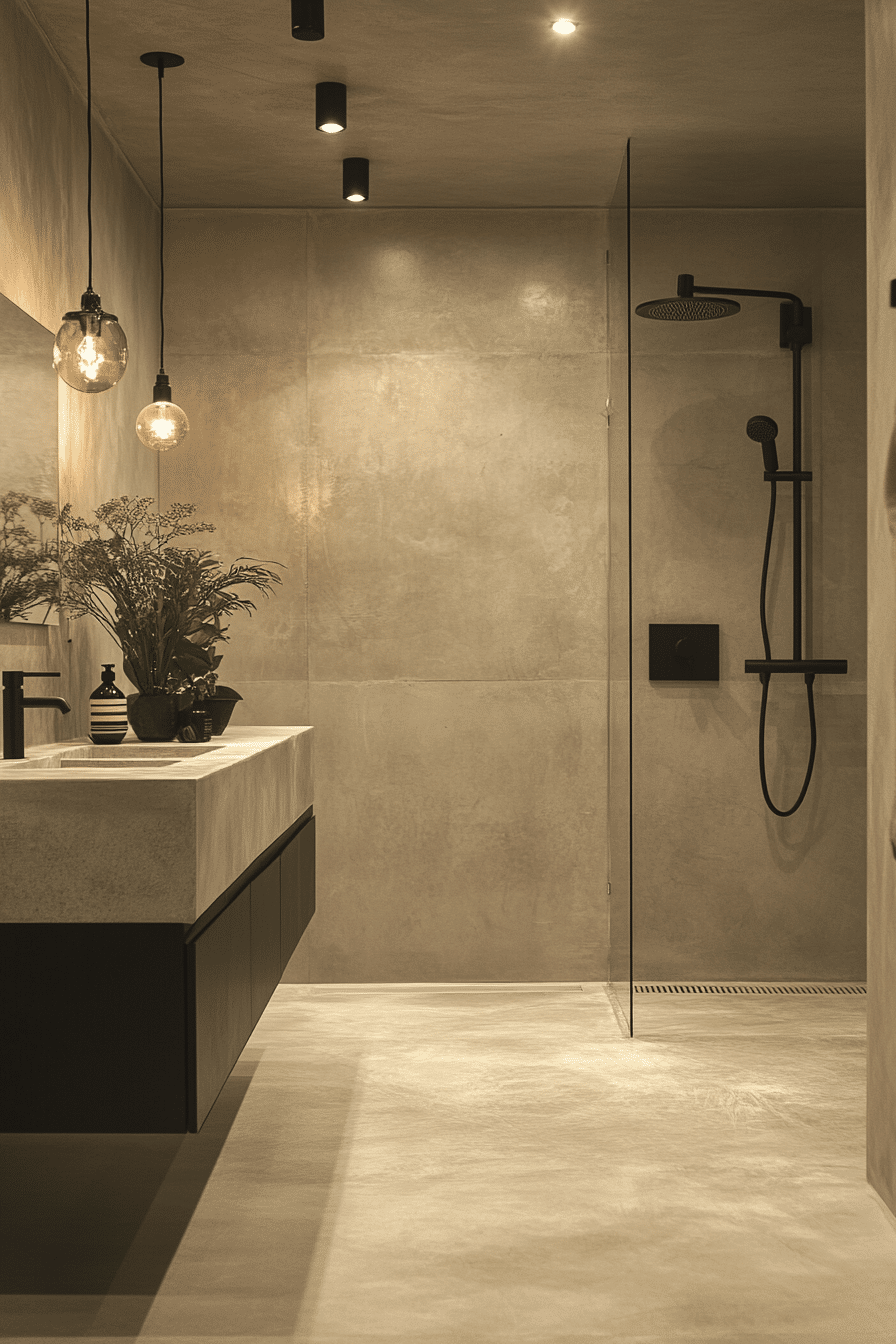 Bathroom in industrial style