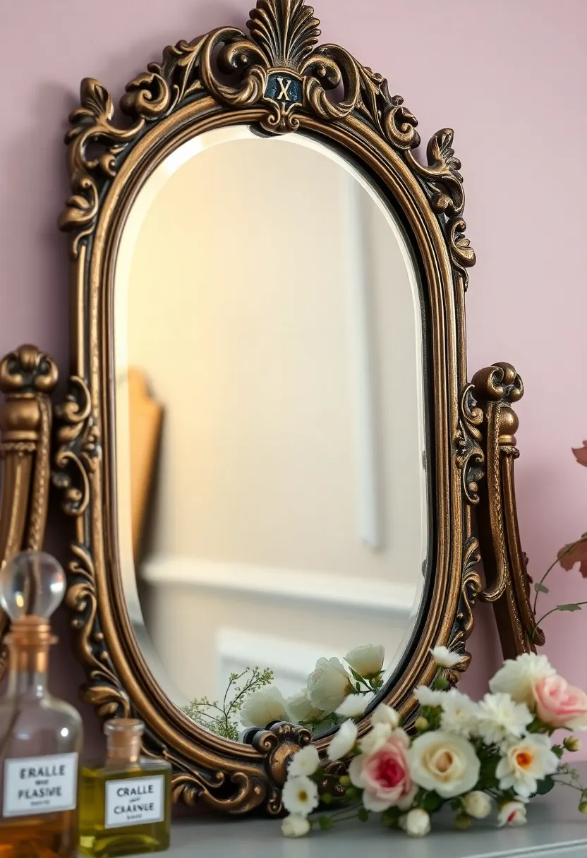 Brighten Up Your Vintage Dressing Room: Must-Have Items for a Retro Atmosphere - 1. Antique Vanity Mirror