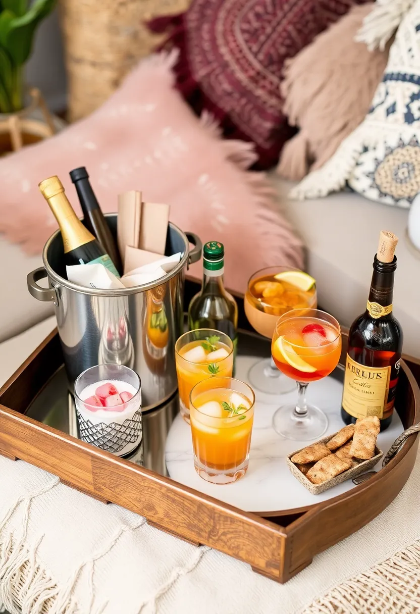 Boho Chic Bar Tray Styling: Create a relaxed atmosphere for your next meeting - 14. Focus on functional decoration