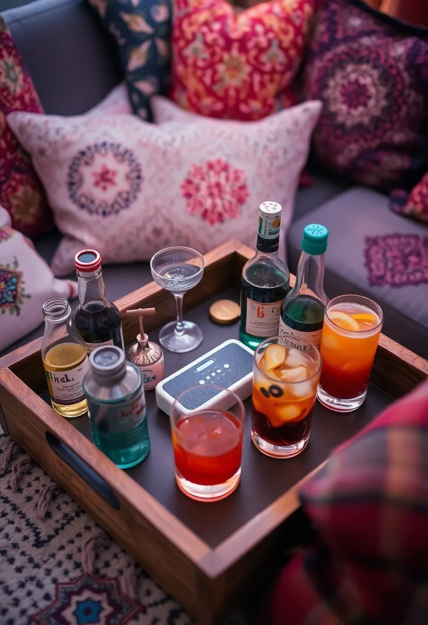 Boho Chic Bar Tray Styling: Create a relaxed atmosphere for your next meeting - 15. Set the mood with music