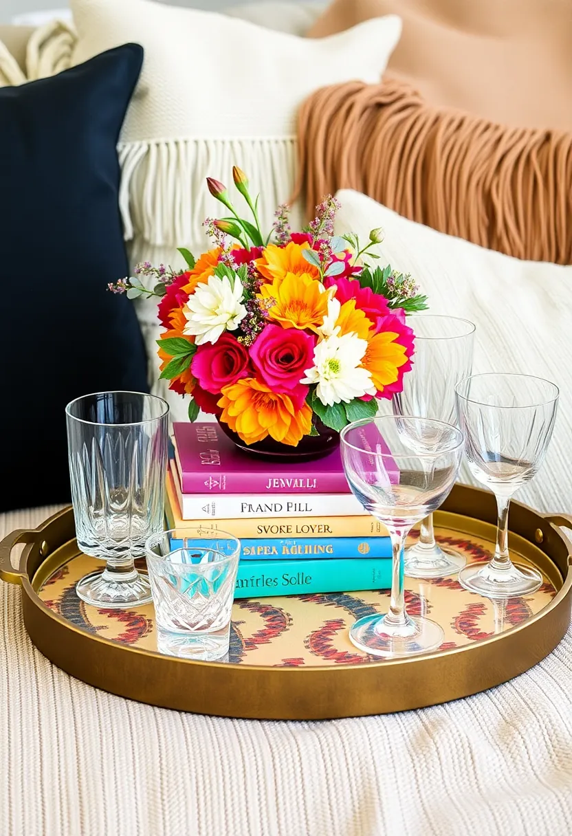 Boho Chic Bar Tray Styling: Create a relaxed atmosphere for your next gathering - 8. Play with heights