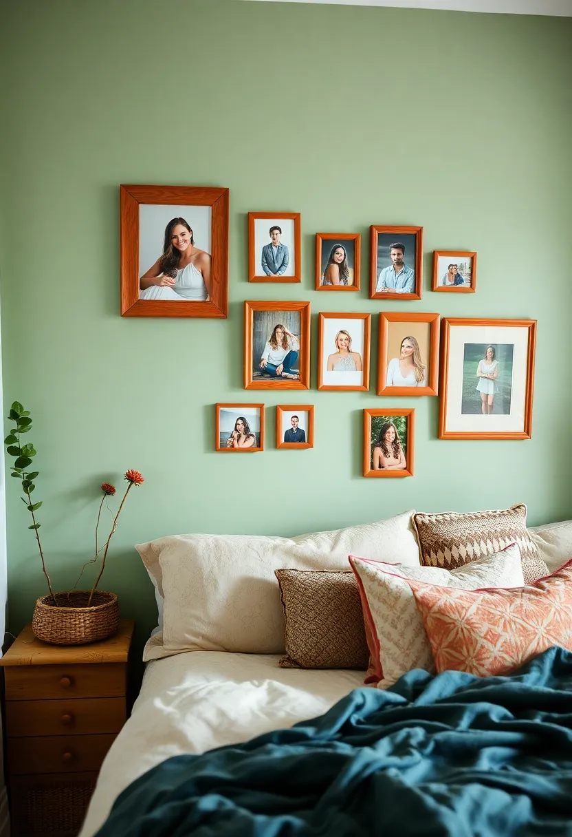 Create a tranquil bedroom retreat with accents of earthy terracotta and sage green! - 11. Personal details