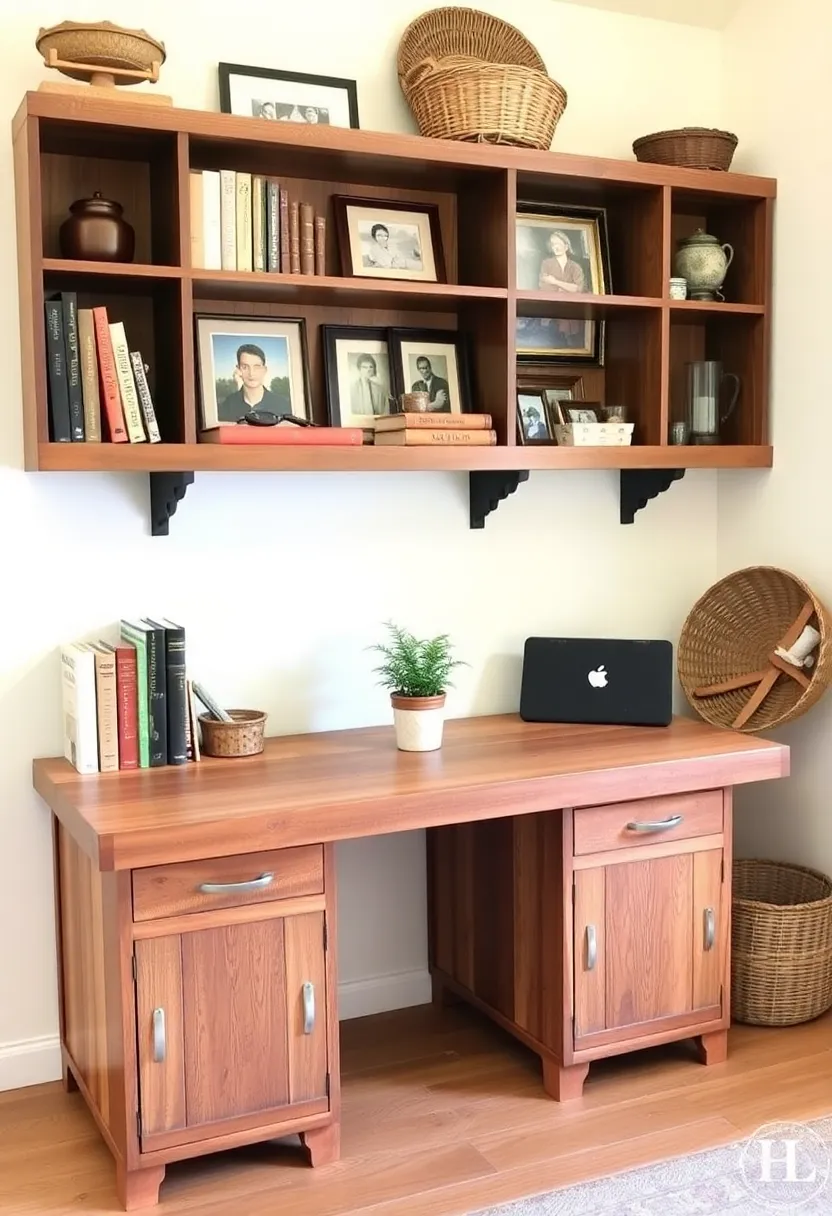 Transform Your Workspace: 19 Inspiring Wooden Desk and Shelf Combos for a Cozy Home Office