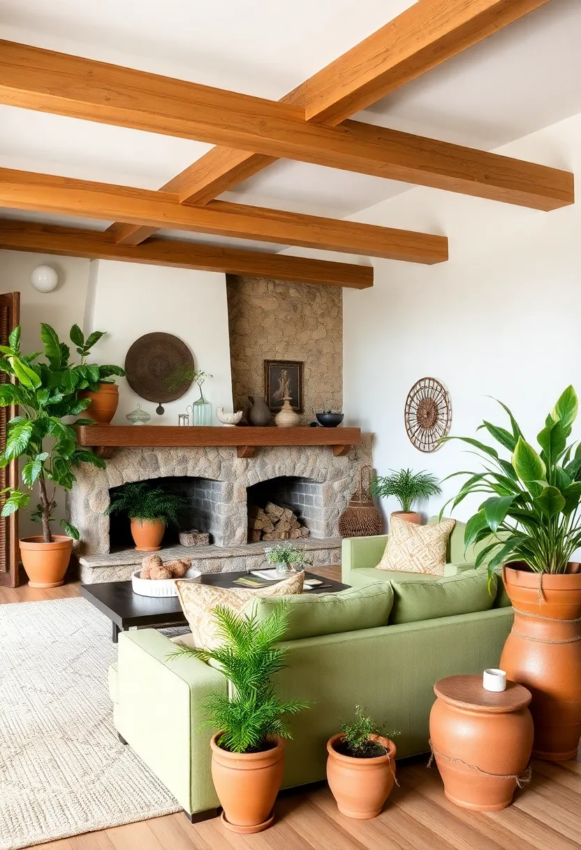 Create an inviting living room: 21 earthy terracotta and sage-green color schemes! - 9. Inspired by nature