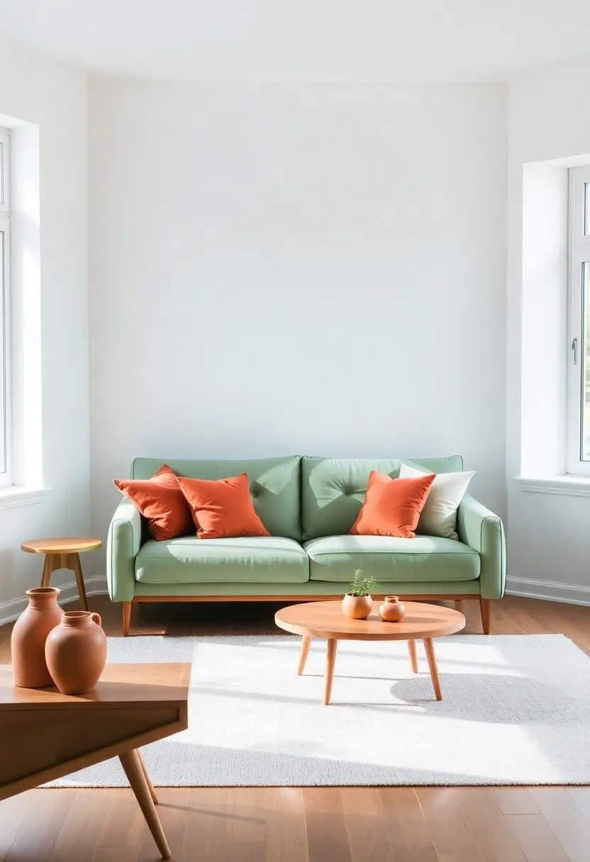 Create an inviting living room: 21 earthy terracotta and sage-green color schemes! - 12. Scandinavian serenity