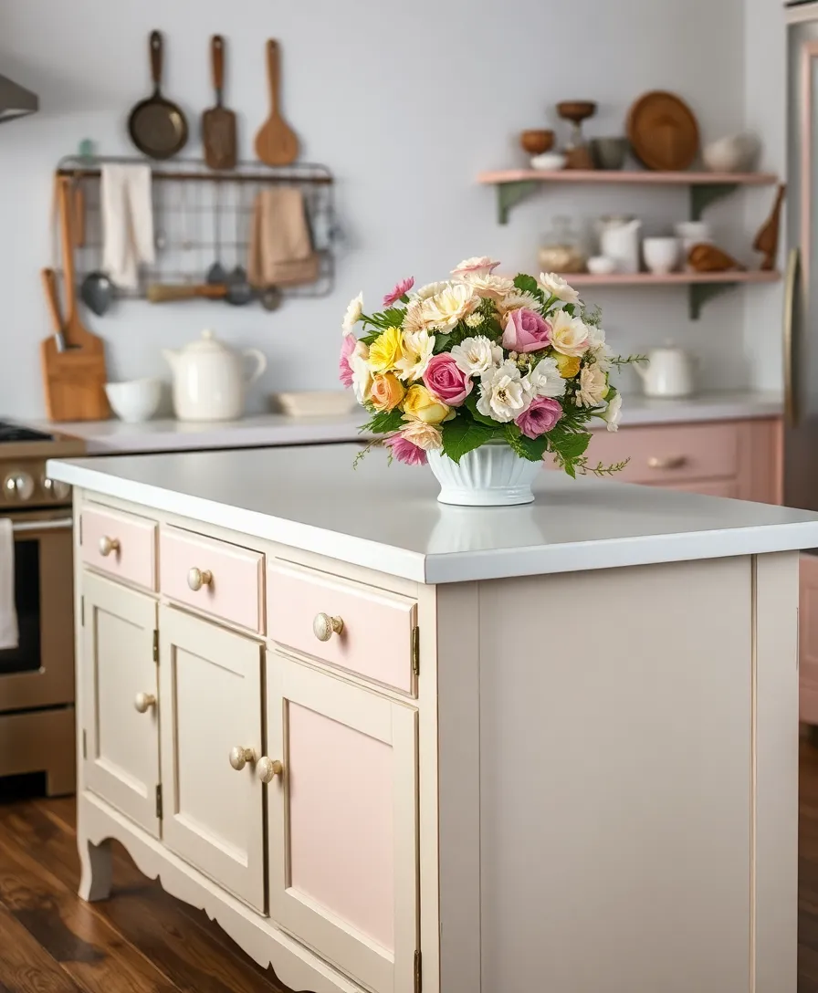 DIY Antique Kitchen Island Restoration Projects: Bring New Life to Vintage Finds - 1. Shabby Chic Refresh