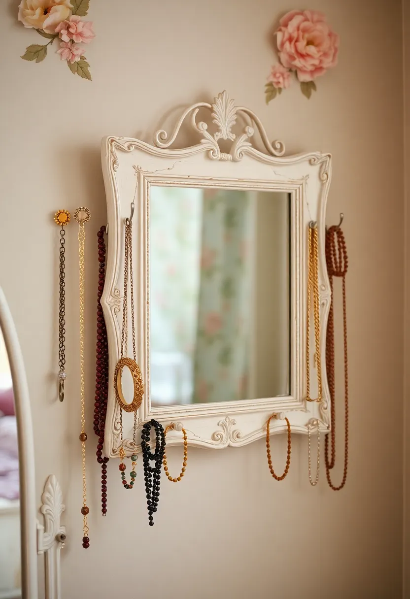 Vintage Dressing Room DIY Projects: Easy Crafts to Personalize Your Space - 3. Vintage Photo Frame Jewelry Display