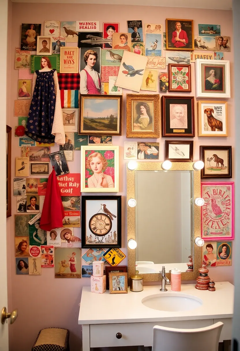 Vintage Dressing Room DIY Projects: Easy Crafts to Personalize Your Space – 8. Whimsical Wall Art