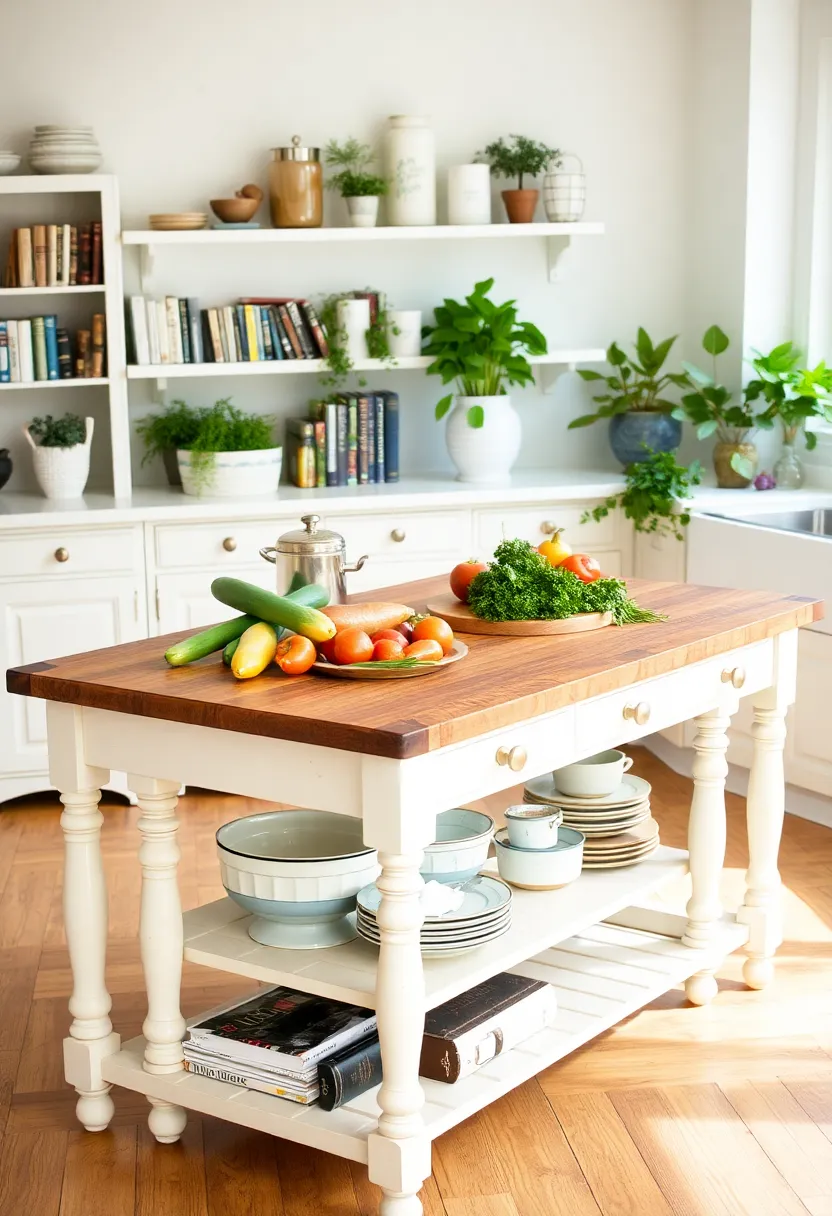 Functional Storage Solutions for Antique Kitchen Islands: Keep Your Kitchen Organized - 5. Multifunctional Antique Tables