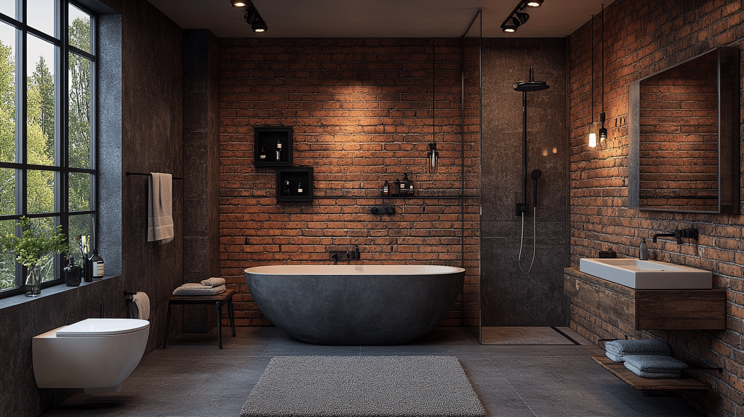 Transform Your Space: 29 Inspiring Industrial Restroom Designs Merging Modern Flair with Rustic Charm!