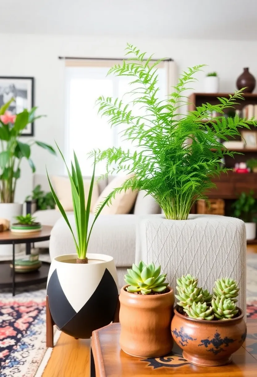 Mix and Match: How to Combine Vintage and Modern Furniture for a Unique Style with Crate & Barrel! - 9. Using plants to bridge styles