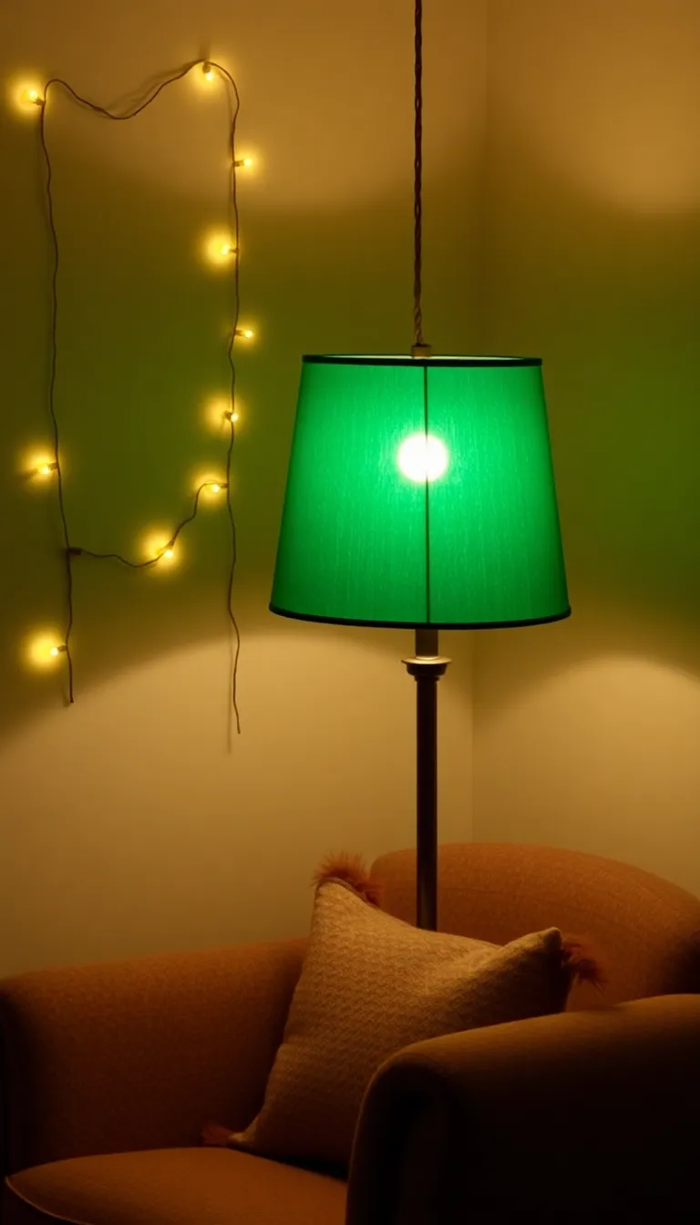 Sattes emerald green: This is how you create a cozy and inviting atmosphere in your home - 7th cozy lighting with emerald green colors