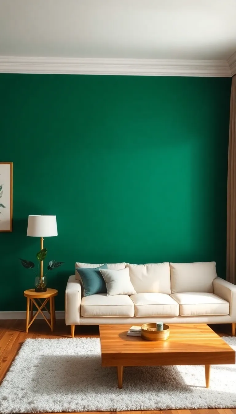 Satellite emerald green: This is how you create a cozy and inviting atmosphere in your home - 1st emerald green accent walls