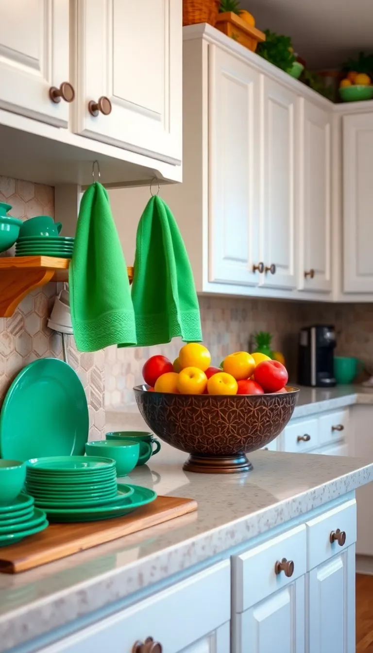 Sattes emerald green: This is how you create a cozy and inviting atmosphere in your home - 9th emerald green kitchen accent