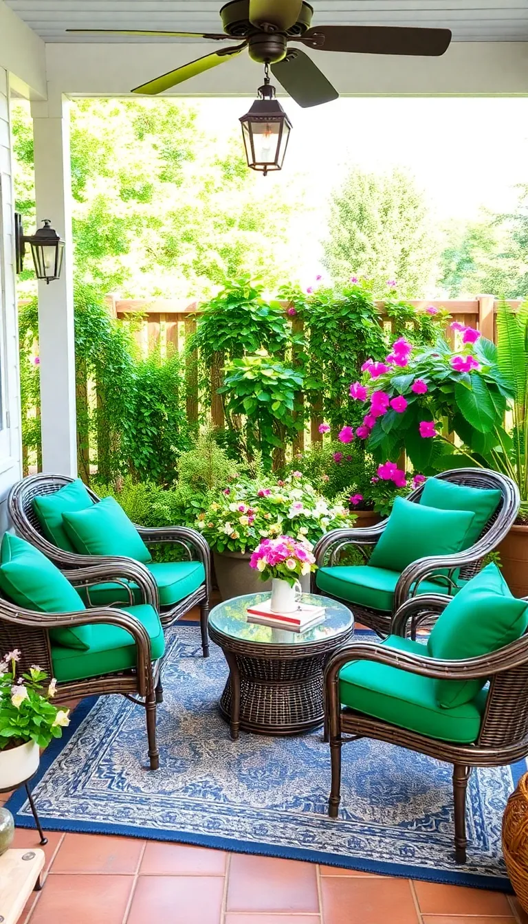 Sattes emerald green: This is how you create a cozy and inviting atmosphere in your home - 12th emerald green outdoor areas