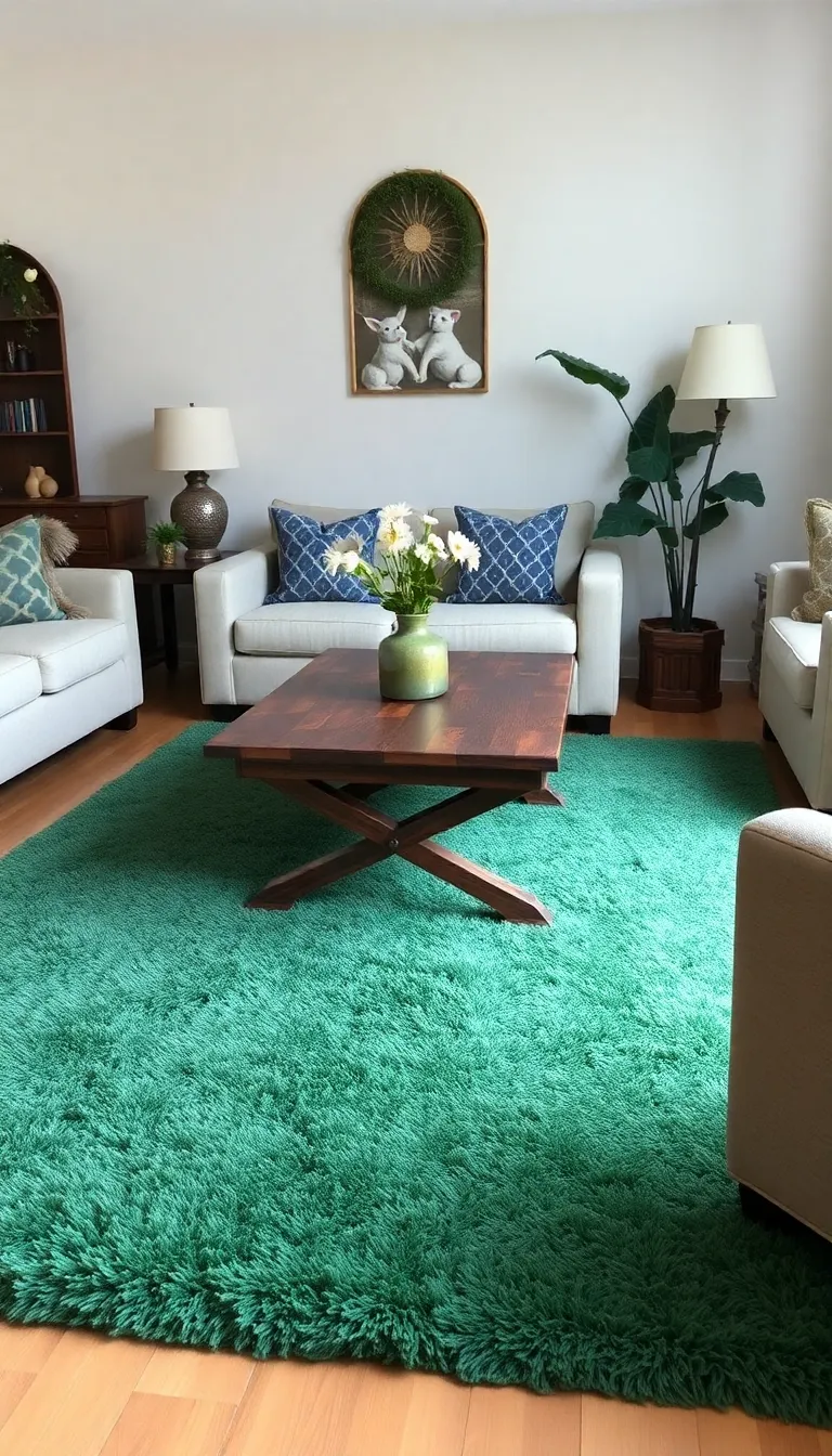 Sattes emerald green: This is how you create a cozy and inviting atmosphere in your home - 6th emerald -green carpets for comfort