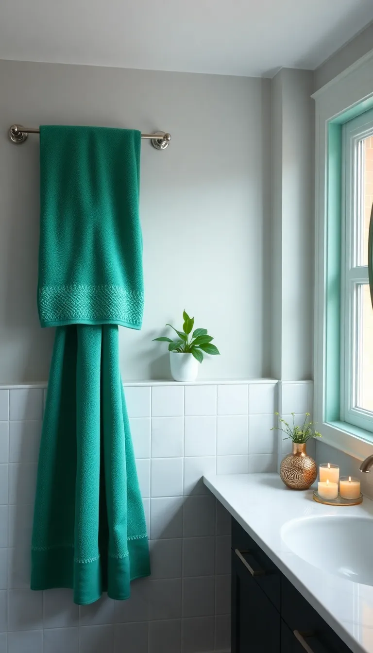 Sattes emerald green: This is how you create a cozy and inviting atmosphere in your home - 10th emerald green in the bathroom