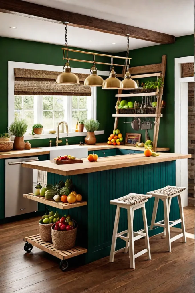 Colorful kitchen design