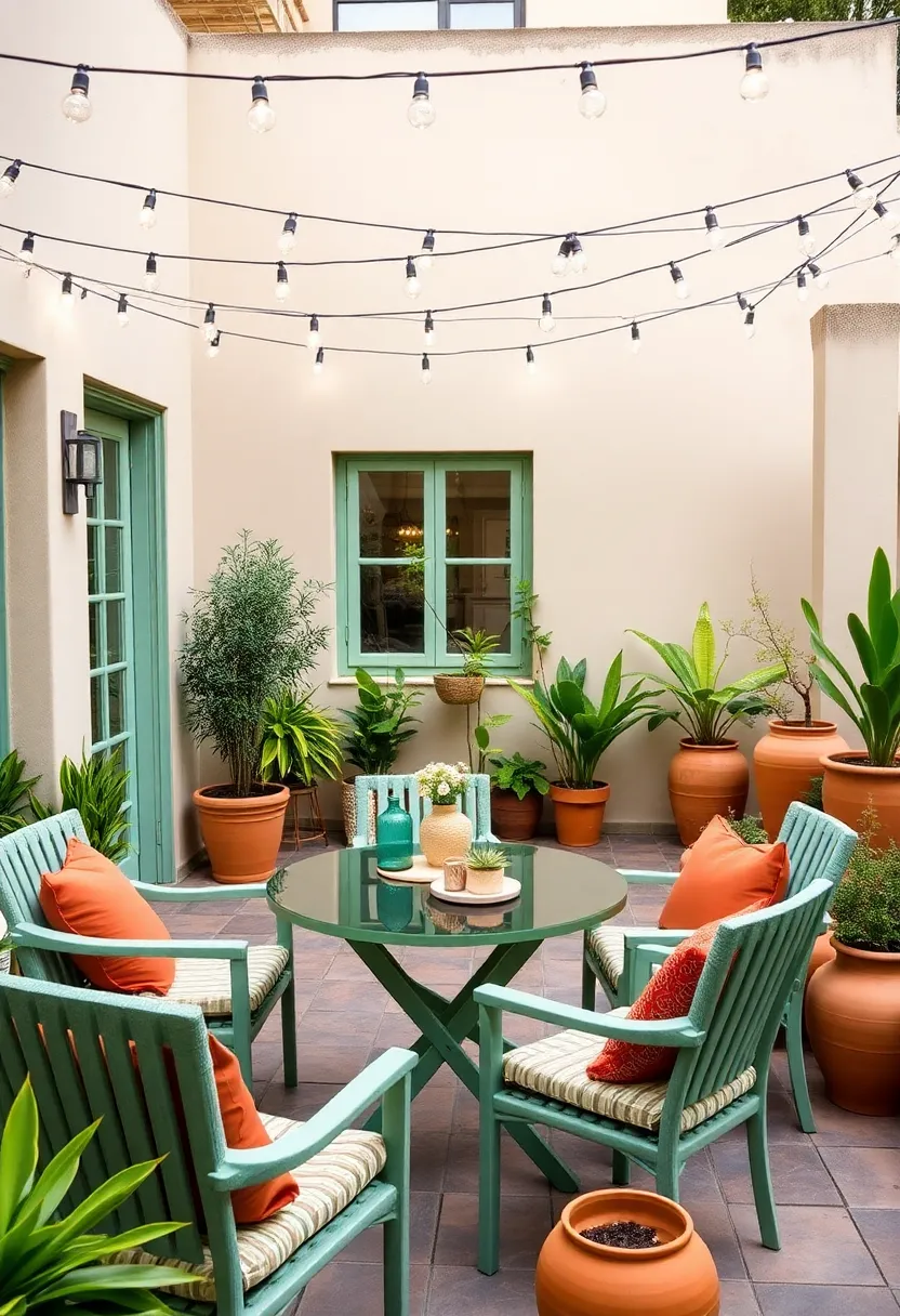 Patio Transformation: How to Use Earthy Terracotta and Sage Green for Outdoor Decorating! - 2. Sage green furniture