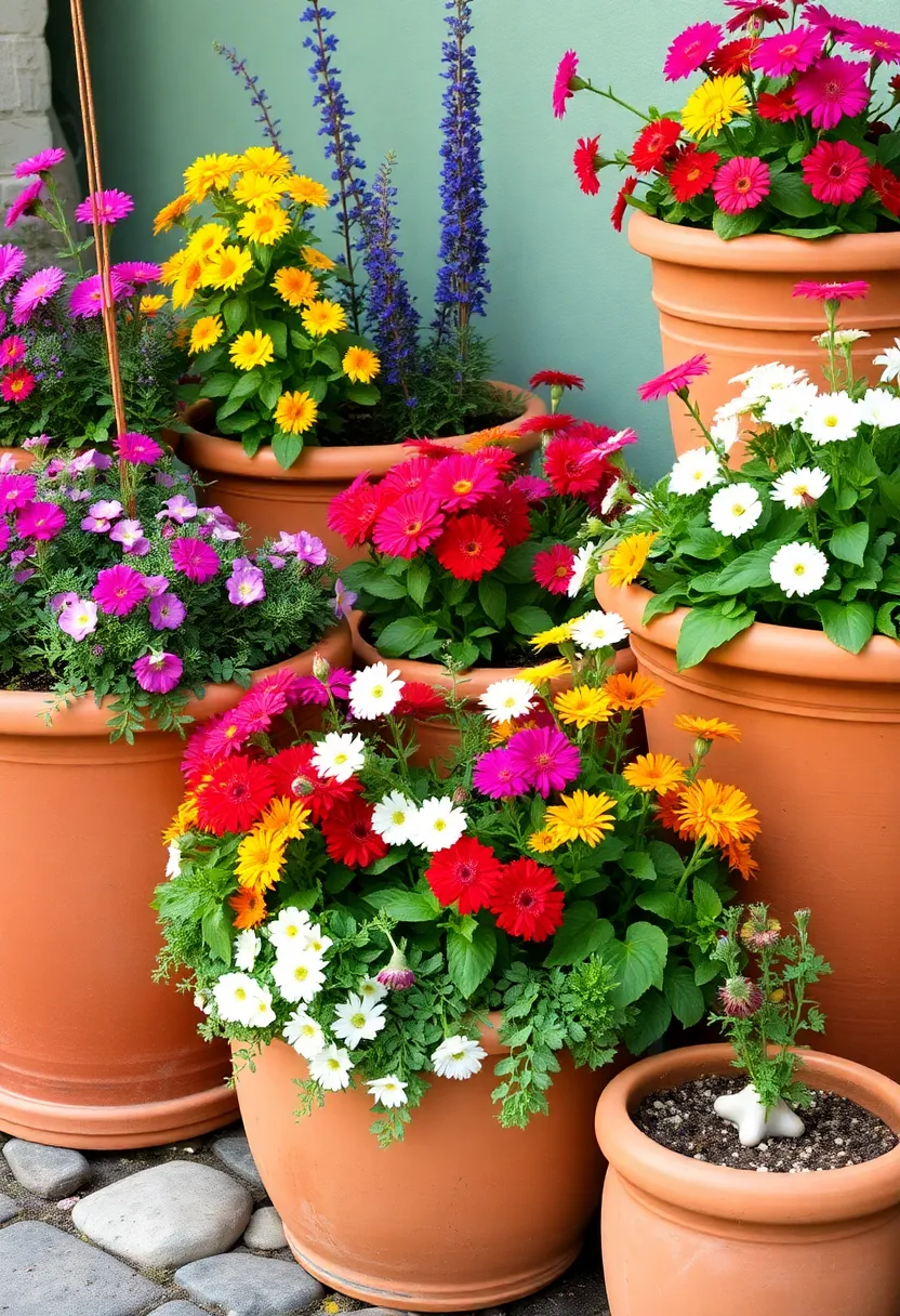 Patio Transformation: How to Use Earthy Terracotta and Sage Green for Outdoor Decorating! - 3. Terracotta planters