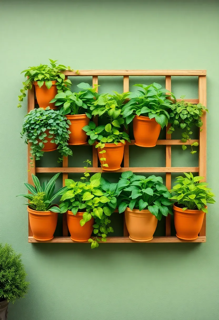 Patio Transformation: How to Use Earthy Terracotta and Sage Green for Outdoor Decorating! - 10. Vertical gardens with terracotta pots