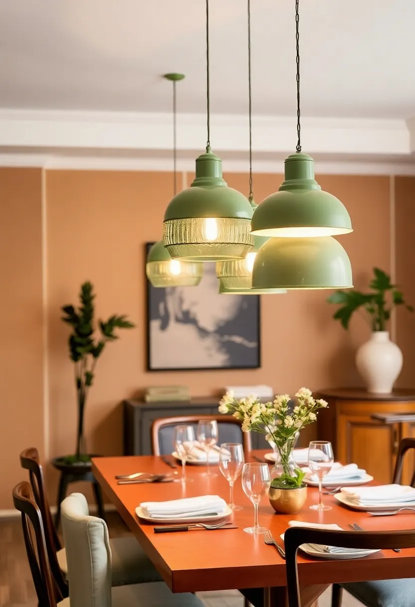 Transform Your Home: 15 Stunning Ways to Use Earthy Terracotta and Sage Green Today! - 15. Lighting: create atmosphere