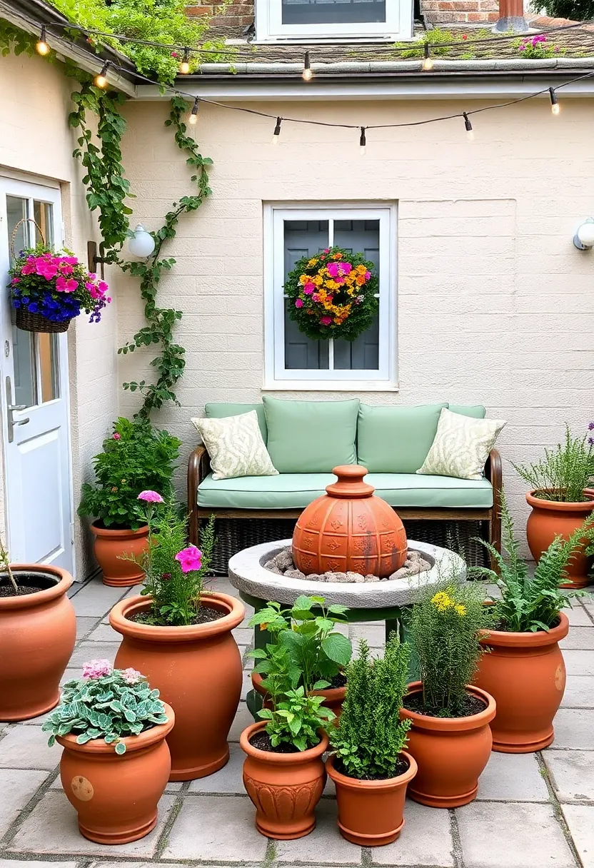 Transform Your Home: 15 Stunning Ways to Use Earthy Terracotta and Sage Green Today! - 10. Outdoor areas: A natural retreat