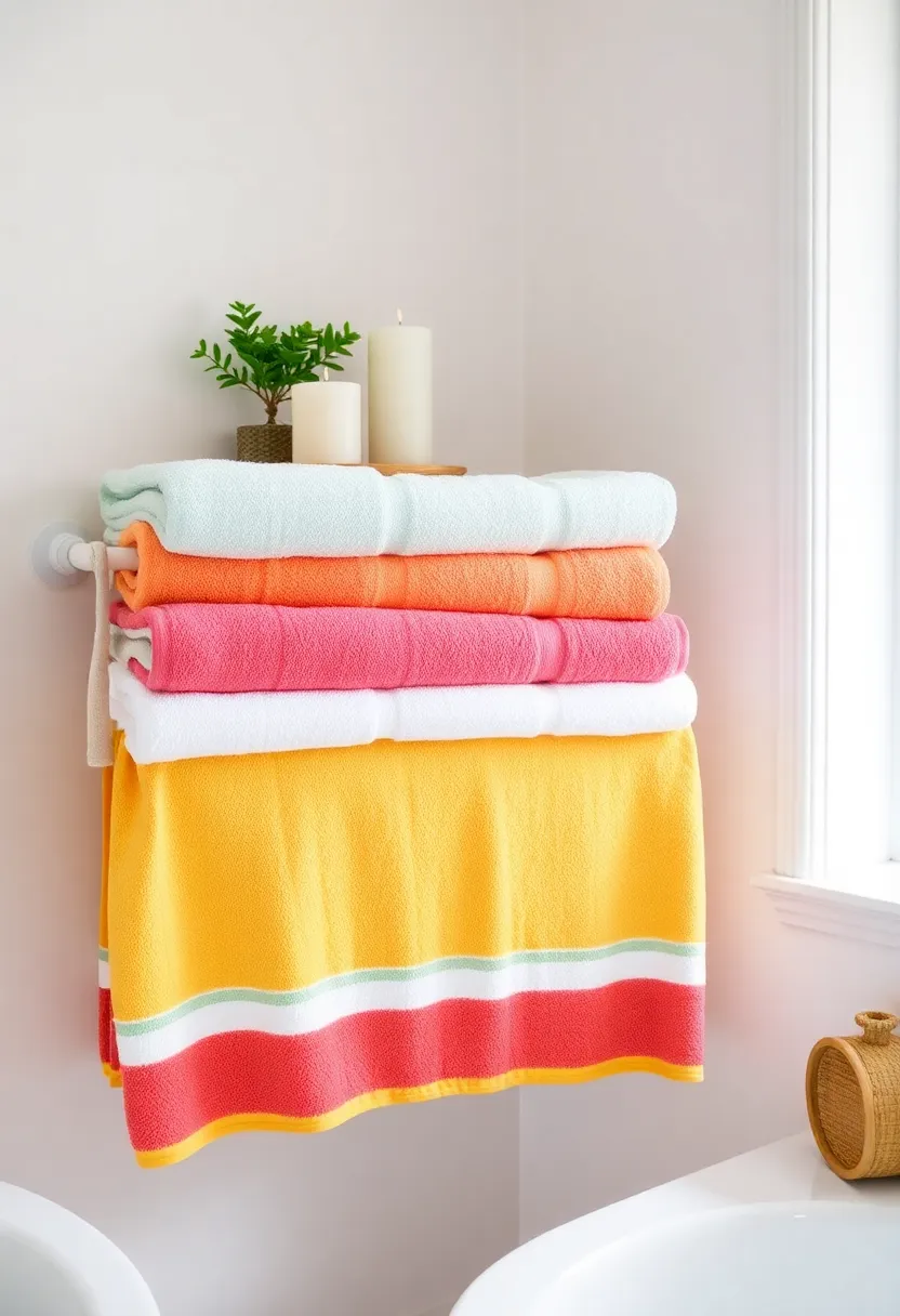 Transform Your Space: 15 Quick and Easy Home Decorating Hacks Every Busy Woman Needs - 13. Refresh your bathroom with new towels