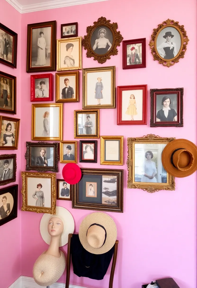 Vintage Dressing Room Inspiration: 15 Stunning Ideas for a Chic Room – 1. Eclectic Gallery Wall