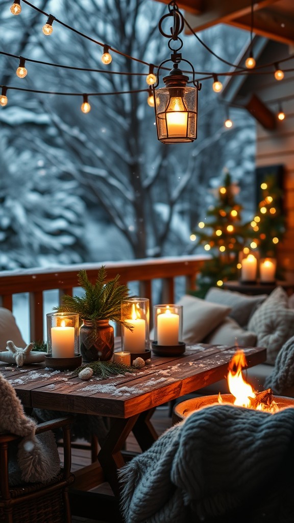 Cozy Up Your Winter Patio: 24 Enchanting Candlelight Ideas for Romance