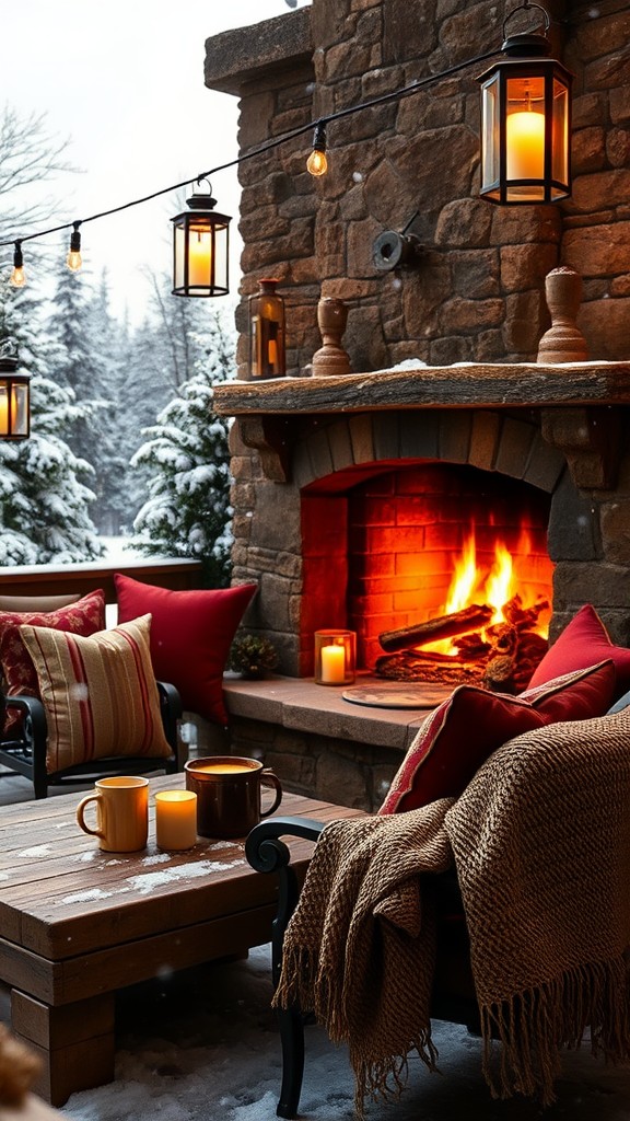 Cozy Up: 20 Captivating Outdoor Fireplace Patio Ideas for Magical Winter Nights