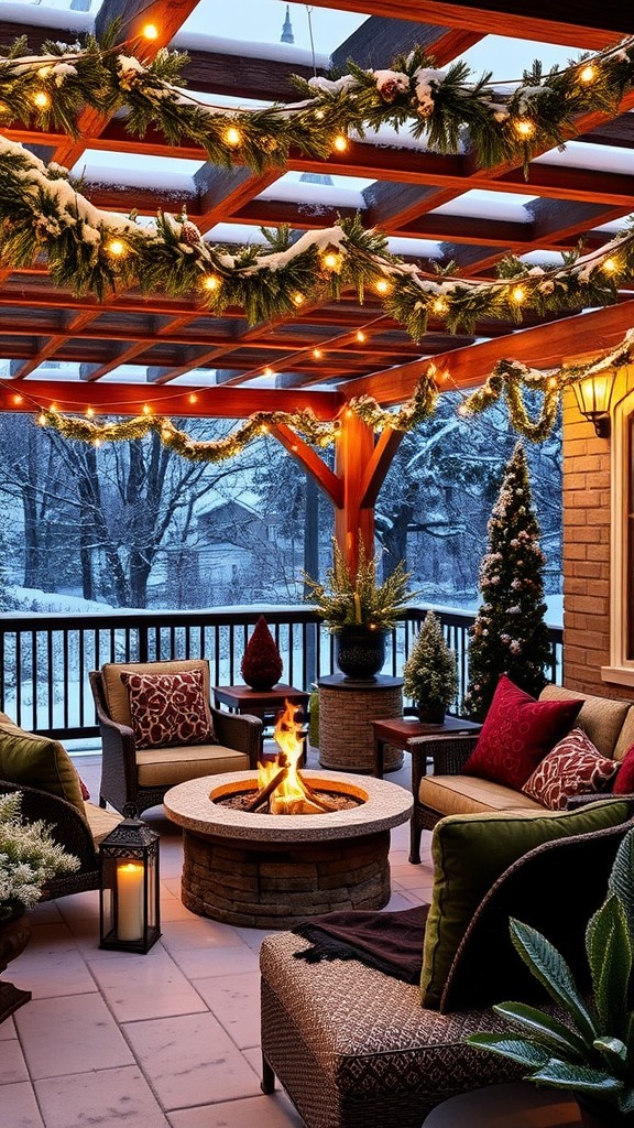 Transform Your Winter Patio: 22 Stunning Pergola Decorating Ideas to Cozy Up Your Space!