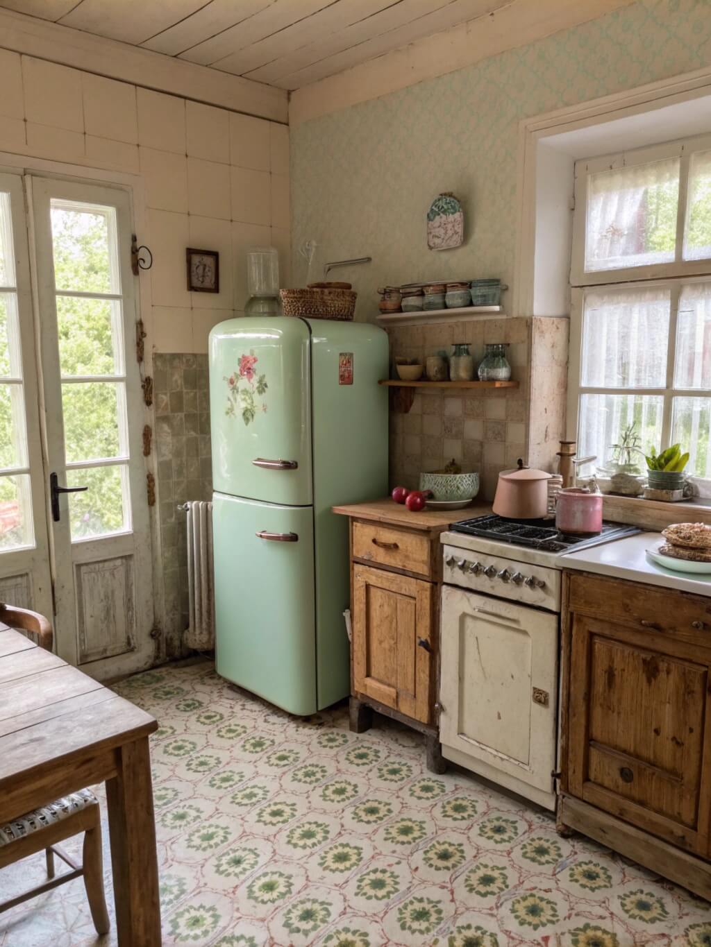 Step Back in Time: 14 Enchanting Vintage Kitchens That Spark Nostalgia